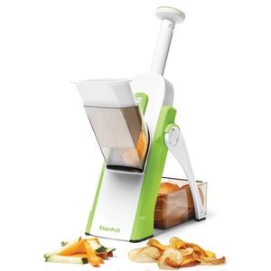 🆕 Starfrit Pump'n'Slice - Vertical Mandoline, Food Chopper, Slicer